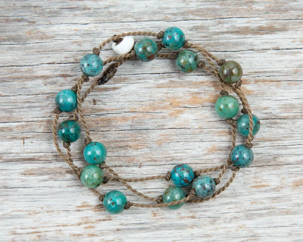 Wrap-1179-Chrysocolla Round Medium