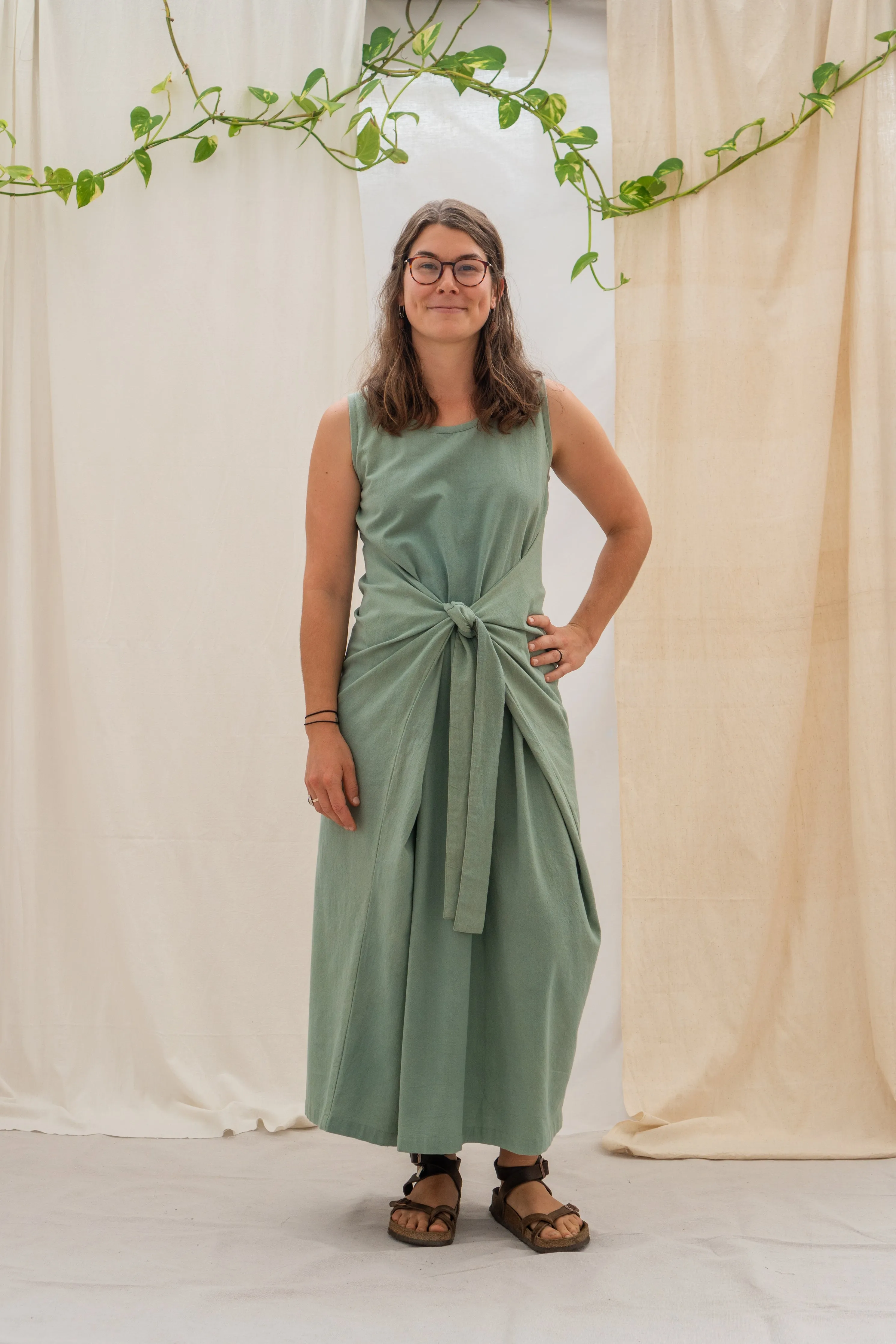 Wrap Dress - Sage